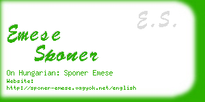 emese sponer business card